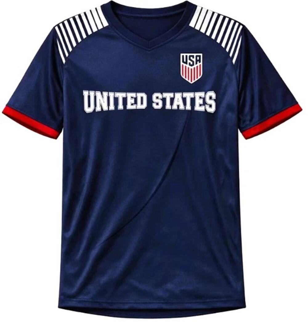 Icon Sports Men’s US Soccer Performance Shirt Jersey Navy Blue Size XL NWT